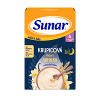 Sunar mléčná krupicová kaše na dobrou noc vanilková 210 g
