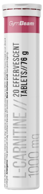 GymBeam L-carnitine raspberry 20×1000mg 20 ks