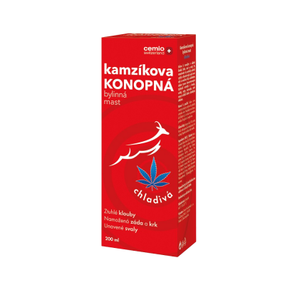 Cemio Kamzíkova konopná mast chladivá 200 ml