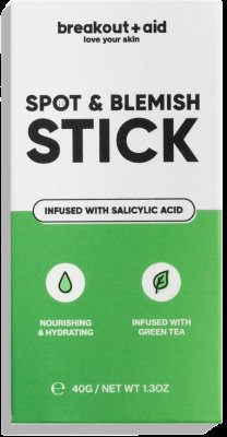 Breakout+aid Kaolinová maska na problematickou pleť v tyčince (Spot & Blemish Stick) 40 g Breakout+aid Kaolinová maska na problematickou pleť v tyčince (Spot & Blemish Stick) 40 g
