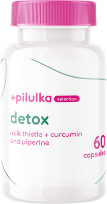 Pilulka Selection Detox - ostropestřec + kurkumín a piperín 60 kapslí