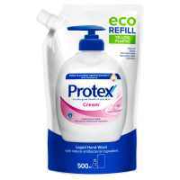 Protex Cream tekuté mýdlo s přirozenou antibakteriální ochranou náhradní náplň 500 ml