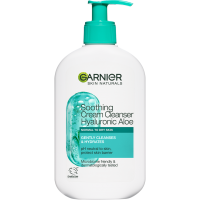 Garnier Skin Naturals zklidňující čisticí krém s kyselinou hyaluronovou a aloe vera, 250 ml