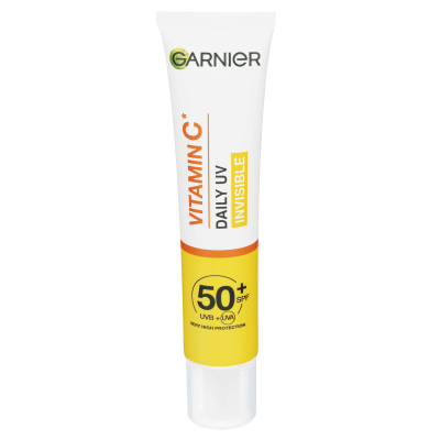 Garnier Skin Naturals Vitamin C denní rozjasňující UV fluid SPF 50+ invisible, 40 ml