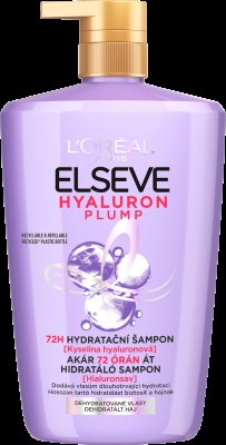 L'Oréal Paris Hyaluron Plump 72H hydratační šampon s kyselinou hyaluronovou, 1000 ml