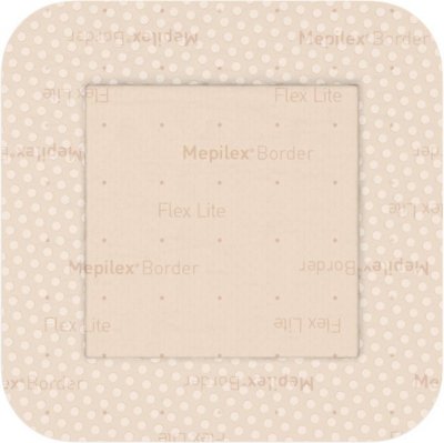 MEPILEX BORDER FLEX LITE samolepící pěnové krytí 7,5X7,5 CM, 5 KS