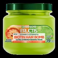 Garnier Fructis Vitamin & Strength Ultra posilující Biotin Hair Bomb maska pro slabé vlasy, 320 ml