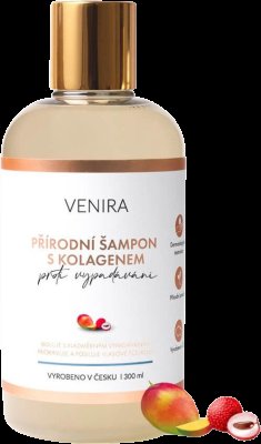 Venira přírodní šampon s kolagenem proti vypadávání vlasů, mango-liči 300 ml Venira přírodní šampon s kolagenem proti vypadávání vlasů, mango-liči 300 ml