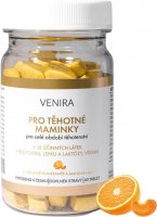 Venira vitamíny pro těhotné ženy, 1-3 trimestr, pomeranč a mandarinka 60 ks