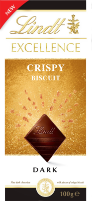 Lindt Excellence Dark Crispy Biscuit 100 g