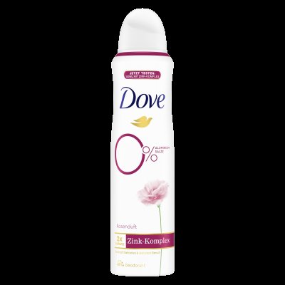 Dove 0% ALU Růže a Jasmín deodorant sprej 150 ml