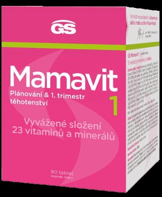 GS Mamavit 1 Plánování a 1.trimestr 90 tablet