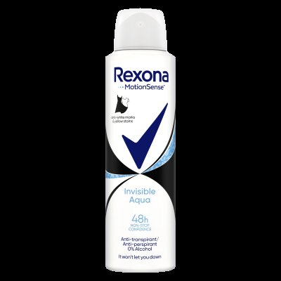 Rexona Invisible Aqua Antiperspirant sprej 150 ml
