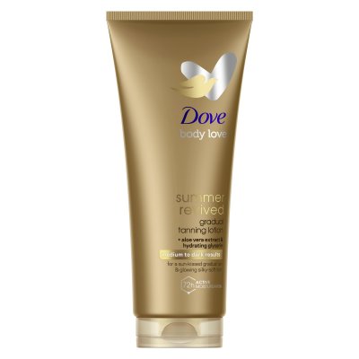 Dove Derma Spa Summer Revived Tónovací tělové mléko, Dark 200 ml