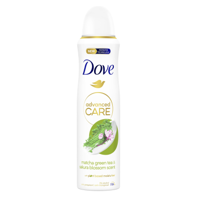 Dove Advanced care Matcha a Zelený čaj antiperspirant sprej 150 ml