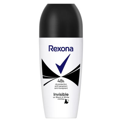 Rexona Invisible Black + White Roll-on 50 ml