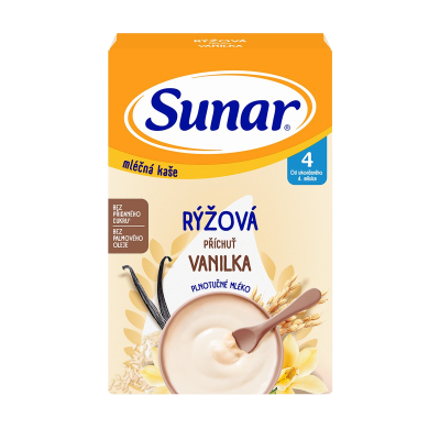 Sunar Mléčná rýžová kaše vanilková 210 g