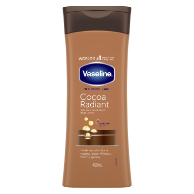 Vaseline Cocoa Radiant, Hydratační tělové mléko 400 ml