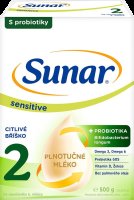 Sunar Sensitive 2 pokračovací kojenecké mléko, 500 g