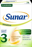 Sunar Sensitive 3 batolecí mléko, 500 g