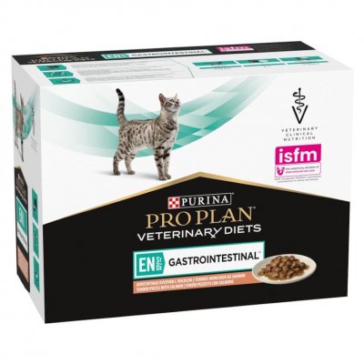 Purina PPVD Feline - EN Gastrointinal Salmon kapsička 10 x 85 g