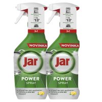 Jar Power Spray 3v1, víceúčelový sprej na nádobí a do kuchyně, citronová vůně 2 x 500 ml