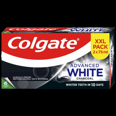 Colgate zubní pasta Advanced White Charcoal 2 x 75 ml