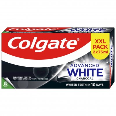 Colgate zubní pasta Advanced White Charcoal 2 x 75 ml