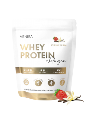 Venira Venira whey protein jahoda a vanilka 1000 g