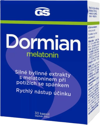 GS Dormian GS Dormian melatonin, 30 kapslí