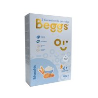 Beggs Mléčná 3zrnná kaše se sušenkami 200 g