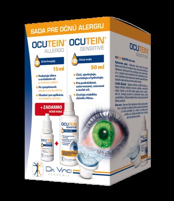 Ocutein Allergo oční kapky 15 ml + oční voda 50 ml ZDARMA