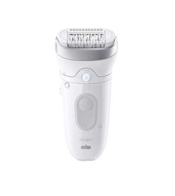 Braun Silk·épil 7, Epilátor 7-041, Bílý/Stříbrný