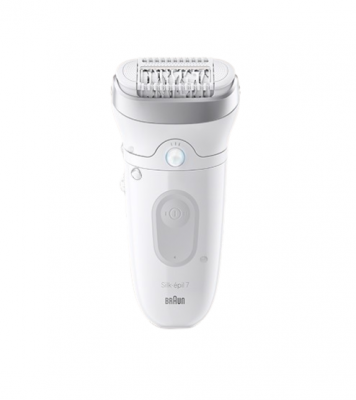 Braun Silk·épil 7, Epilátor 7-041, Bílý/Stříbrný