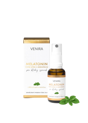 Venira ústní sprej s melatoninem a meduňkou pro klidný spánek 30 ml
