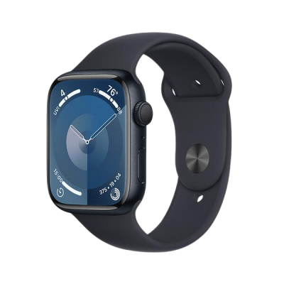 Apple Watch Series 9 GPS 45mm Midnight Aluminium Case with Midnight Sport Band - M/L