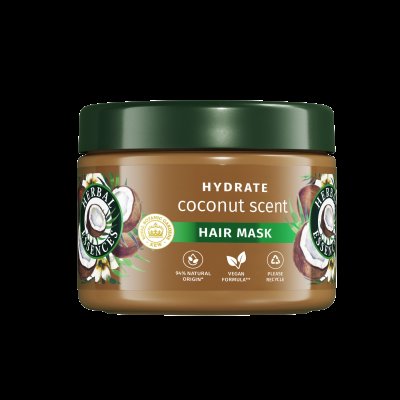 Herbal Essences Coconut Scent Hydrate, Maska na vlasy pro výživu a hydrataci 300 ml