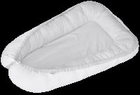 Eko Dětské hnízdo oboustranné Bílá-šedá 90 x 60 cm