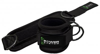 Power System PowerSystem Kotníkový adaptér Ankle Strap Gym Guy, zelená 2 ks