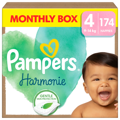 Pampers Harmonie Baby vel.4 měsíční balení 174 ks