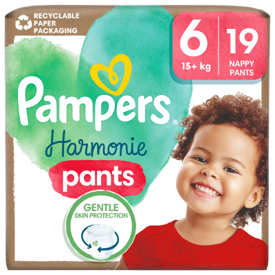 Pampers Pants Harmonie vel.6 Plenkové Kalhotky 19 ks