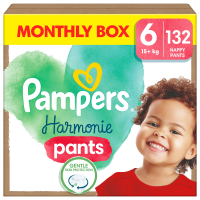 Pampers Pants Harmonie velikost 6 Plenkové Kalhotky, měsíční balení 132 ks