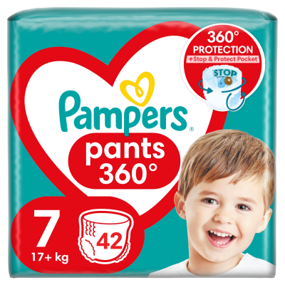 Pampers Pants vel.7 Plenkové Kalhotky 42 ks