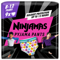 Ninjamas Pyjama Pants Srdíčka 9 ks