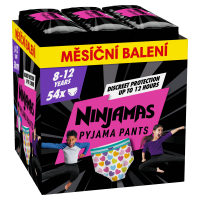 Ninjamas Pyjama Pants Srdíčka, měsíční balení 54 ks