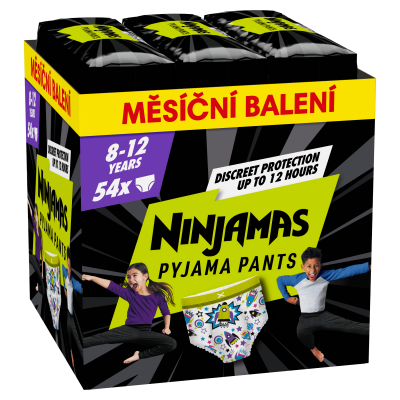 Pampers Ninjamas Pyjama Pants Kosmické lodě, měsíční balení 54 ks