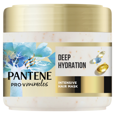 Pantene Pro-V Miracles Deep Hydration Intensive Hair Mask, Intenzivní vlasová maska s Biotin na suché vlasy 300 ml