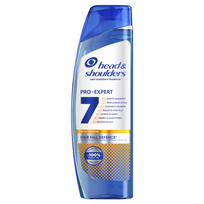 Head & Shoulders Anti-Dandruff Shampoo Pro-Expert 7 Hair Fall Defense, Šampon s kofein proti lupům 250 ml