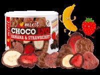 Mixit Mixit, Křupavé banánky a jahody v čokoládě, 150g Mixit Mixit, Křupavé banánky a jahody v čokoládě, 150g