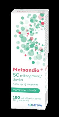 Metsandia nosní sprej 50 mcg/120 dávek 16 g